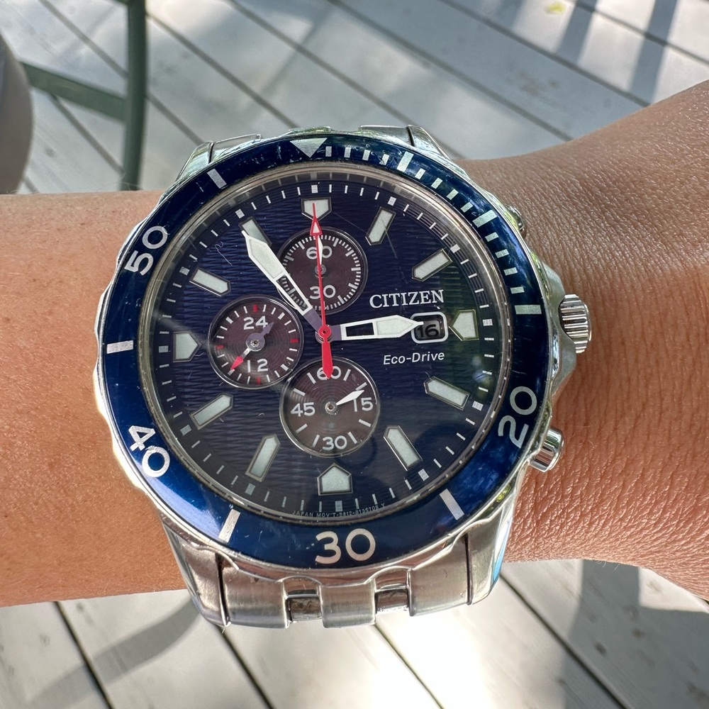 Men’s citizen eco drive watch 44mm